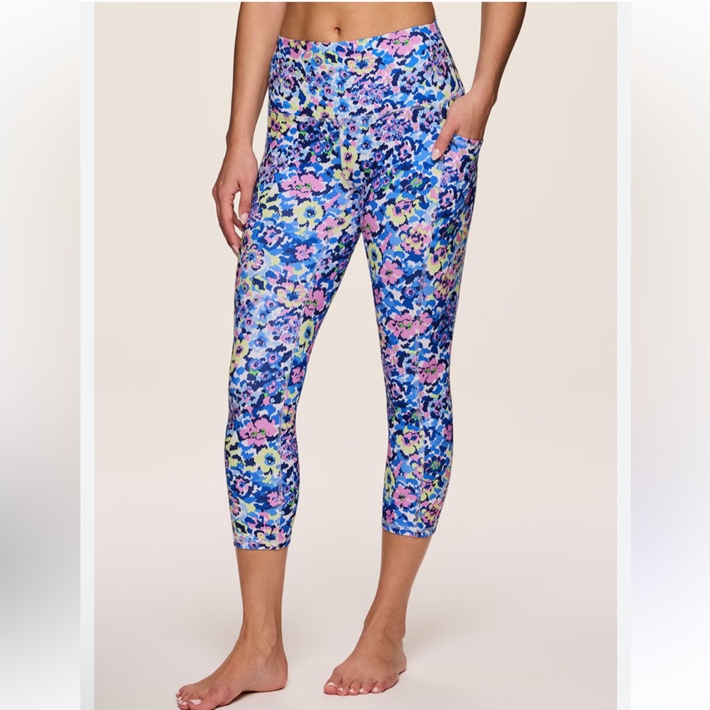 New! RBX Blue and Purple Floral Leggings